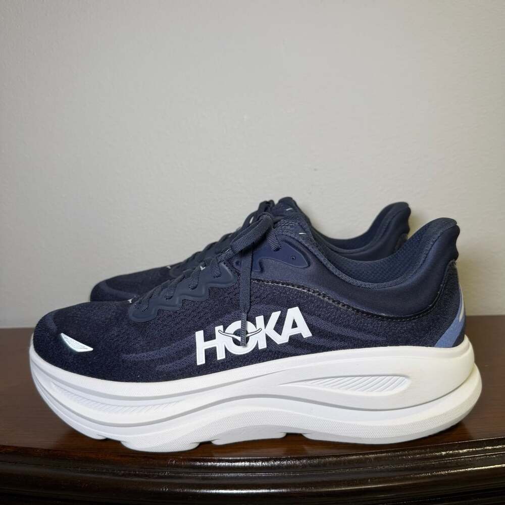 HOKA Bondi 9 Varsity Navy White Men's Running Shoes